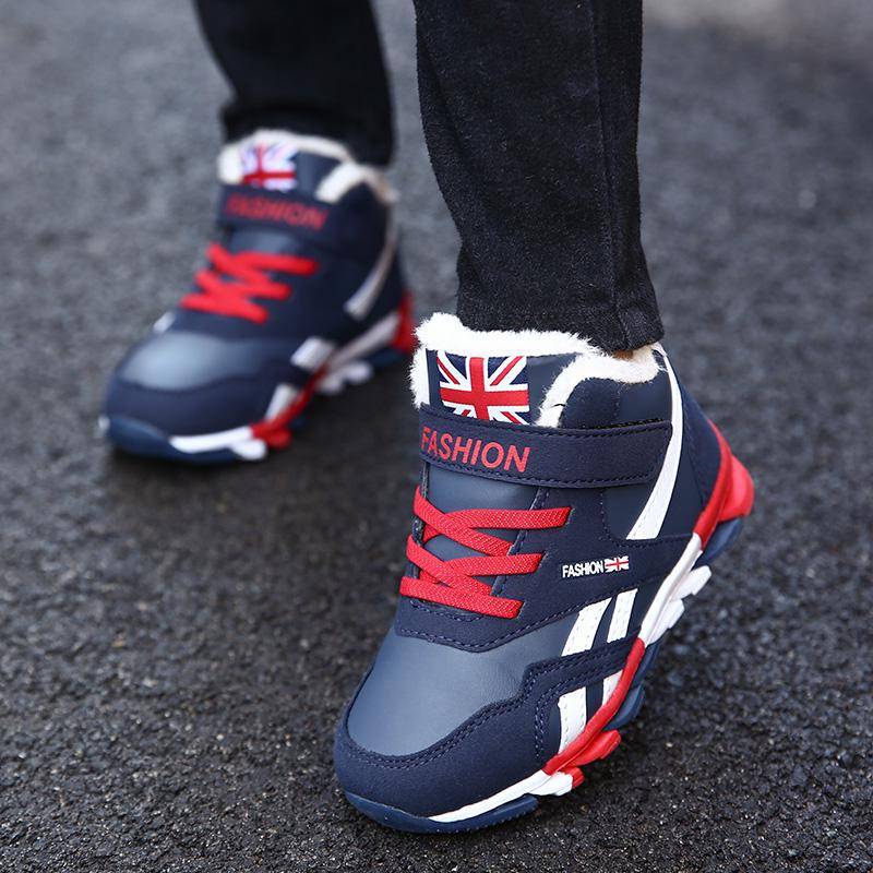 Kinder Schneestiefel Winter wasserdichte Baumwollstiefel Jungen und Mädchen warme Schuhe 30 navy blau Kinder Schneestiefel Winter wasserdichte Baumwollstiefel Jungen und Mädchen warme Schuhe 30 navy blau von Joom DACH