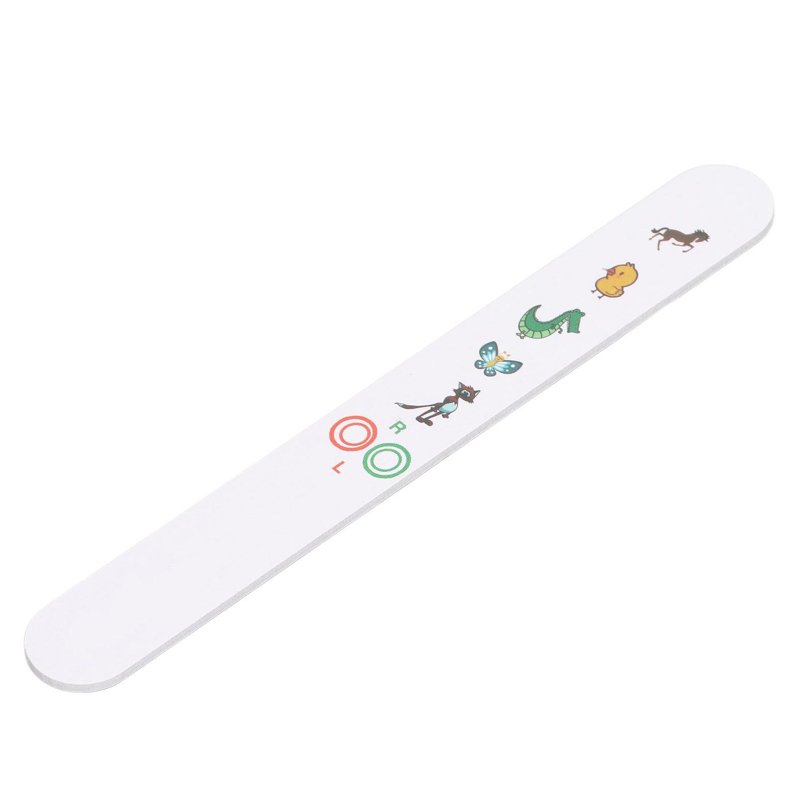 Kinder Sehvermögen Optometrie Testkarte Klares Cartoon-Muster Fixationsstab Sehprüfgerät für Auge von Joom DACH