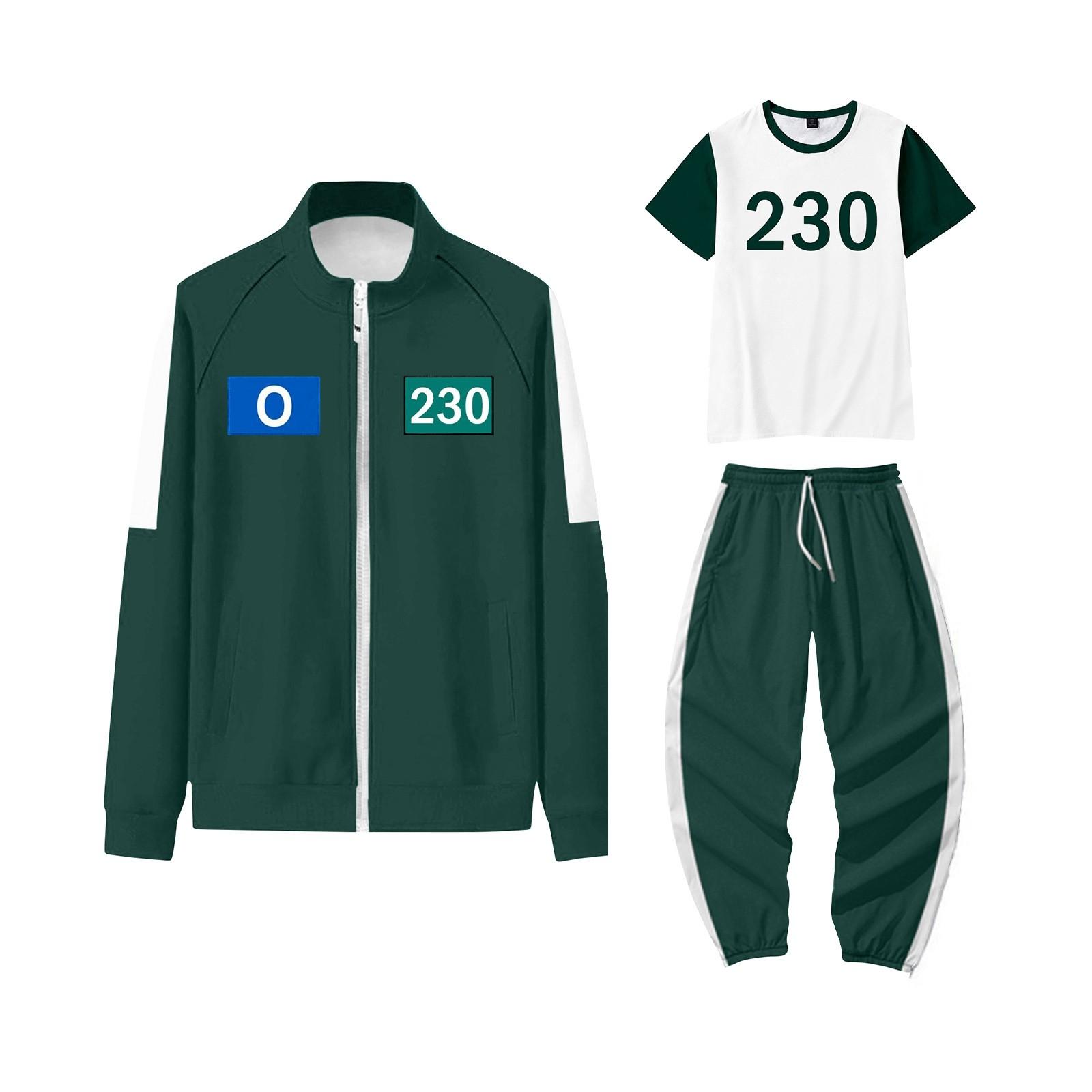 Kinder-Set mit Reißverschluss, Sweatshirt, Kapuzenpullover, sportlichem Freizeit-Sweatshirt und Hose und Kurzarmhemden 160 von Joom DACH