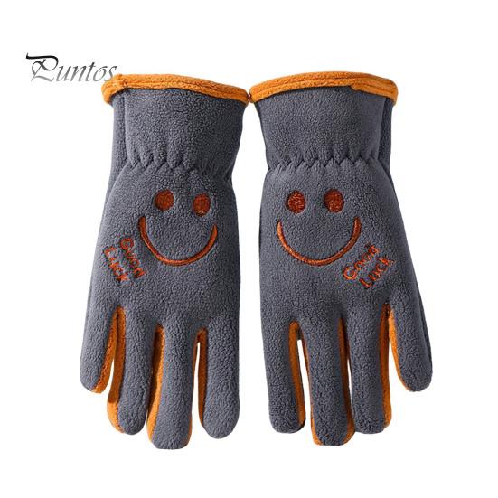 Kinder Skihandschuhe Winter Winddicht Thermo Schneehandschuhe Cartoon Fleece Warme Fäustlinge für Jungen Mädchen Skifahren Snowboarden Radfahren dunkelgraue von Joom DACH