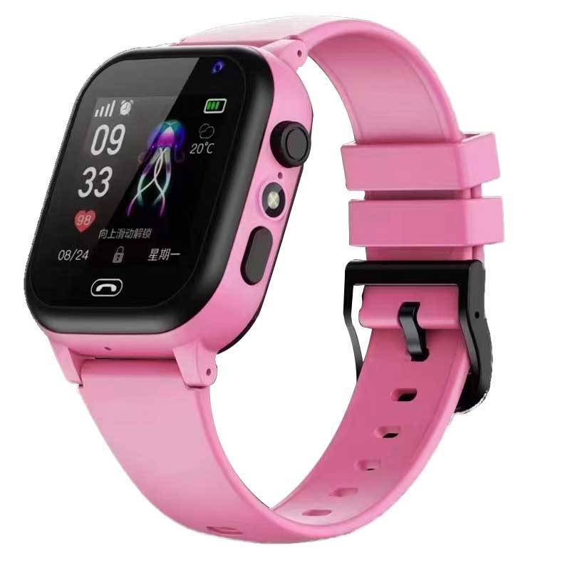 Kinder Smart Watch LBS Voice Chat Call SOS Sim Karte für Kinder Smart Watch Kamera wasserdichte Telefonuhr für Jungen Mädchen rosa von Joom DACH