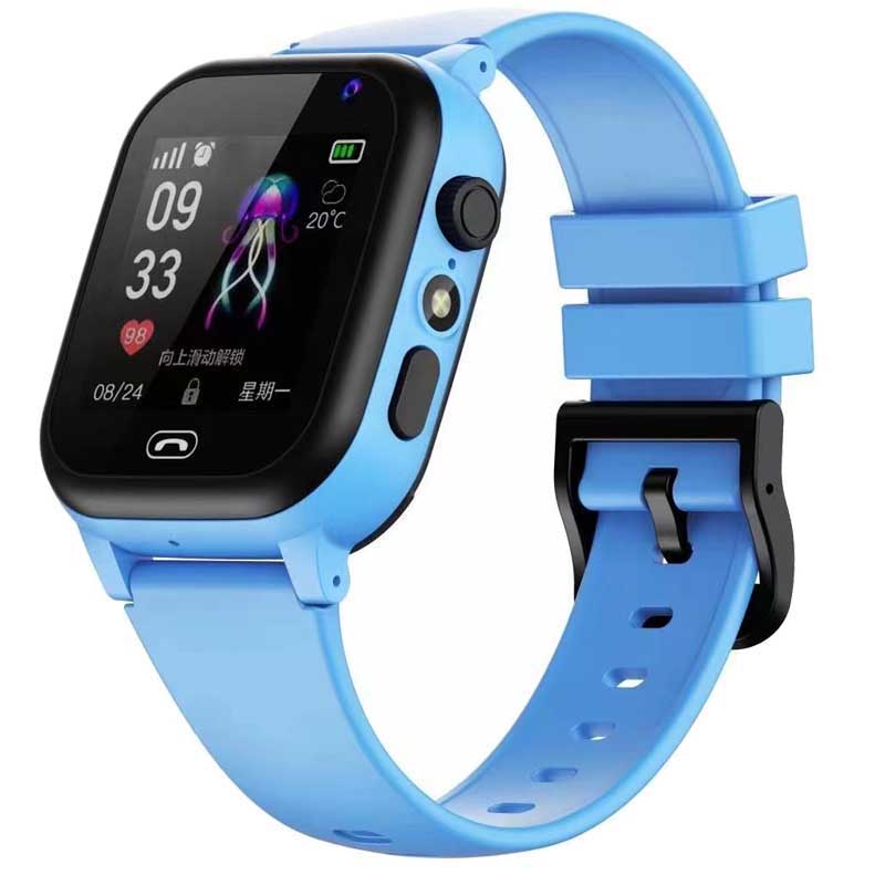 Kinder Smart Watch LBS Voice Chat Call SOS Sim Karte für Kinder Smart Watch Kamera wasserdichte Telefonuhr für Jungen Mädchen blau von Joom DACH