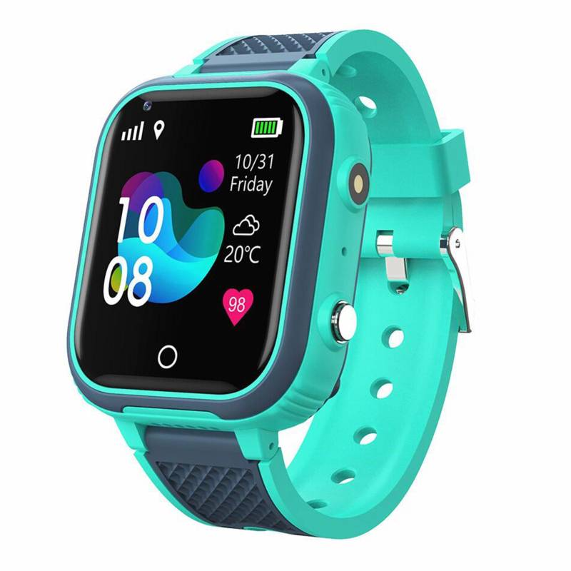 Kinder-Smartwatch, 4G, GPS-Tracker, mobile Kinder-Smartwatch mit WLAN, SMS, Anrufen, Sprach- und Video-Chat, blau von Joom DACH