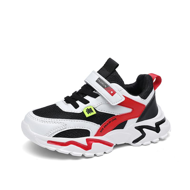 Kinder-Sneakers, Sportschuhe für Jungen, modische Kinder, atmungsaktives Mesh, bequeme Schuhe, lässige Wanderschuhe, Laufschuhe für draußen 38 von Joom DACH