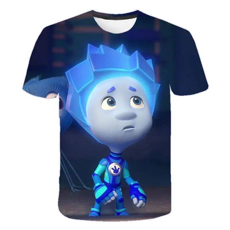 Kinder Sommer T-Shirts für Jungen Mädchen Tops Cartoon The Fixies Witch Wizard Lustiges T-Shirt Mädchen Kurzarm Baumwolle Kinder T-Shirts 100 von Joom DACH