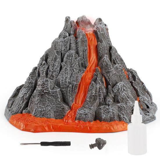 Kinder Spielzeug Simulation Mode mit LED Party Home PVC Vulkanausbruch Dekoration Modell 1 von Joom DACH
