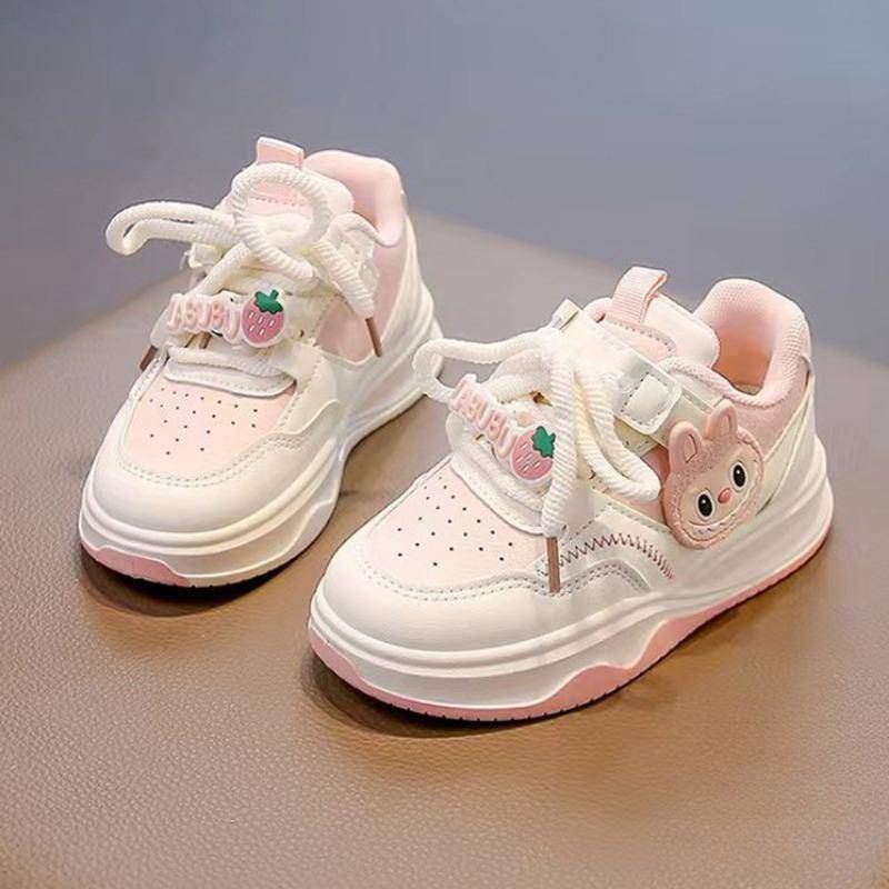 Kinder Sportschuhe Modische weiße Schuhe Weichsohlige Schuhe Mädchen Freizeitschuhe 33 rosa von Joom DACH