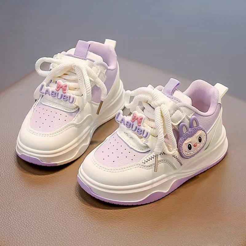 Kinder Sportschuhe Modische weiße Schuhe Weichsohlige Schuhe Mädchen Freizeitschuhe 33 violett von Joom DACH