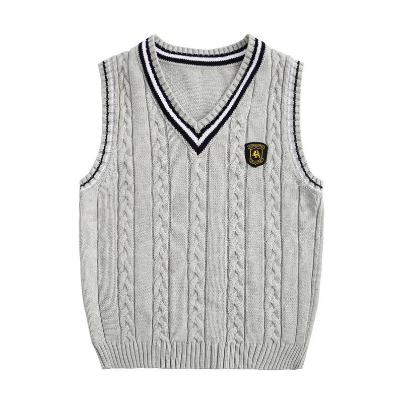 Kinder Strick Baumwollweste für Mädchen und Jungen - Schul- und Chorkleidung 120cm Kinder Strick Baumwollweste für Mädchen und Jungen - Schul- und Chorkleidung 120cm von Joom DACH