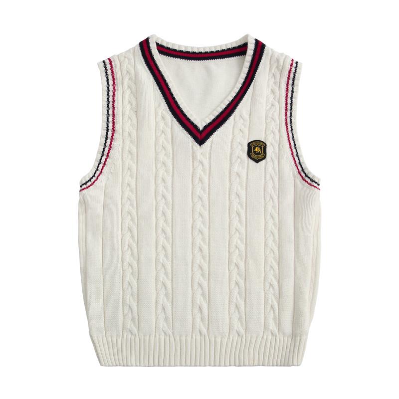 Kinder Strick Baumwollweste für Mädchen und Jungen - Schul- und Chorkleidung 150cm Kinder Strick Baumwollweste für Mädchen und Jungen - Schul- und Chorkleidung 150cm von Joom DACH