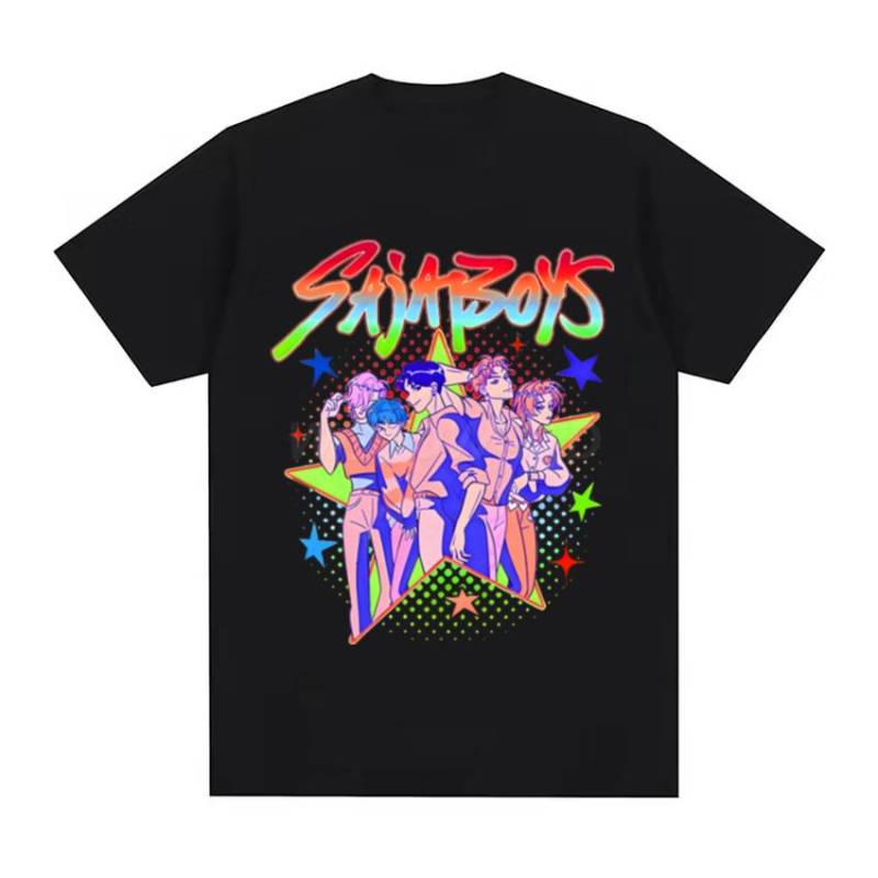 Kinder T-Shirt KPop Dämonenjäger Druck Mode Lässige Oberteile 2025 Film Rundhals Mädchen Jungen Cartoon T-Shirts Sommer Baby Mädchen Kleidung 150 von Joom DACH