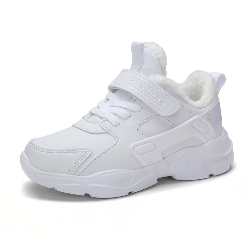 Kinder Teens Sneakers Schuhe für Mädchen Herbst Winter Sport Kind Freizeit Tenis Casual Warm Plüsch Mode Laufschuhe 35 weiß von Joom DACH