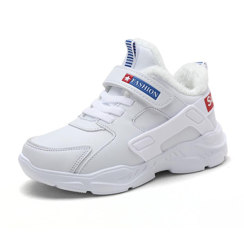 Kinder Teens Sneakers Schuhe für Mädchen Herbst Winter Sport Kind Freizeit Tenis Casual Warm Plüsch Mode Laufschuhe 40 blau/weiß von Joom DACH