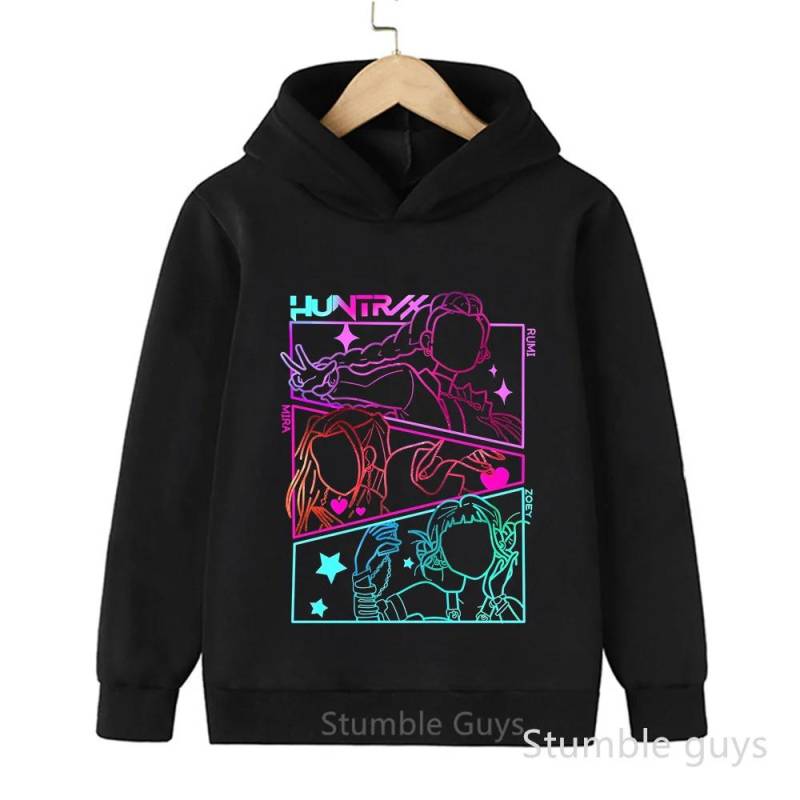 Kinder Warm Kpop Dämonenjäger Freizeitmode Herbst Winter Jungen Mädchen Sweatshirt Hoodie Anime Kleidung 140 von Joom DACH