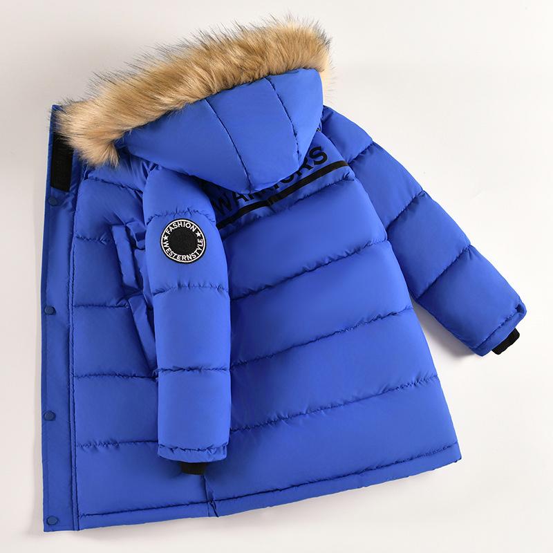 Kinder Winter Baumwolljacke mit Fellkragen - Jungen Verdickter Mantel 160 cm von Joom DACH