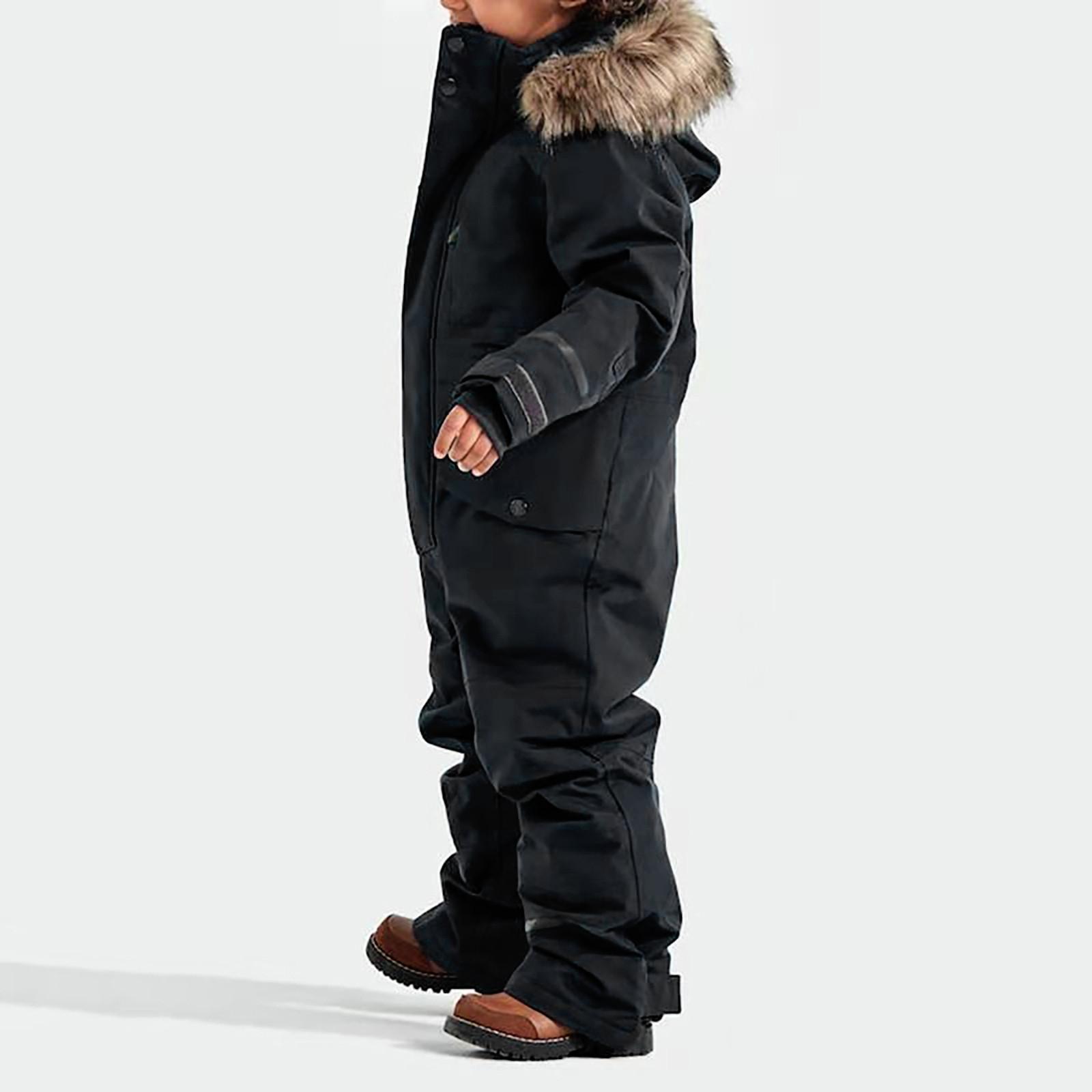 Kinder Winter Bunter Skianzug Jungen Mädchen Schneeanzüge Wasserdichte Skioveralls Snowboardjacke Mäntel 150 blau von Joom DACH