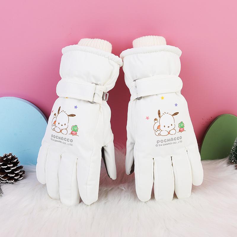 Kinder Winter Skihandschuhe: Dick, Kältefest, Wasserdicht, Winddicht, Rutschfest, Warme Baumwolle für 3- bis 17-Jährige. von Joom DACH