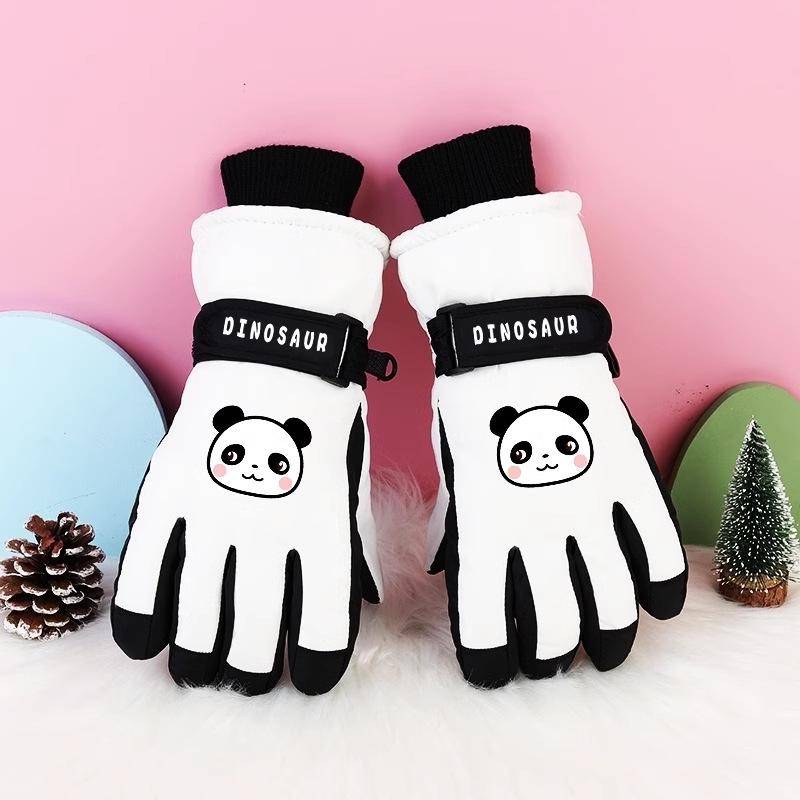 Kinder Winter Skihandschuhe: Dick, Kältefest, Wasserdicht, Winddicht, Rutschfest, Warme Baumwolle für 3- bis 17-Jährige. von Joom DACH