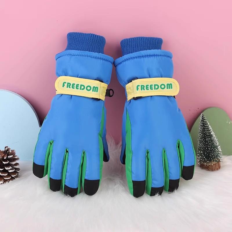 Kinder Winter Skihandschuhe: Dick, Kältefest, Wasserdicht, Winddicht, Rutschfest, Warme Baumwolle für 3- bis 17-Jährige. von Joom DACH