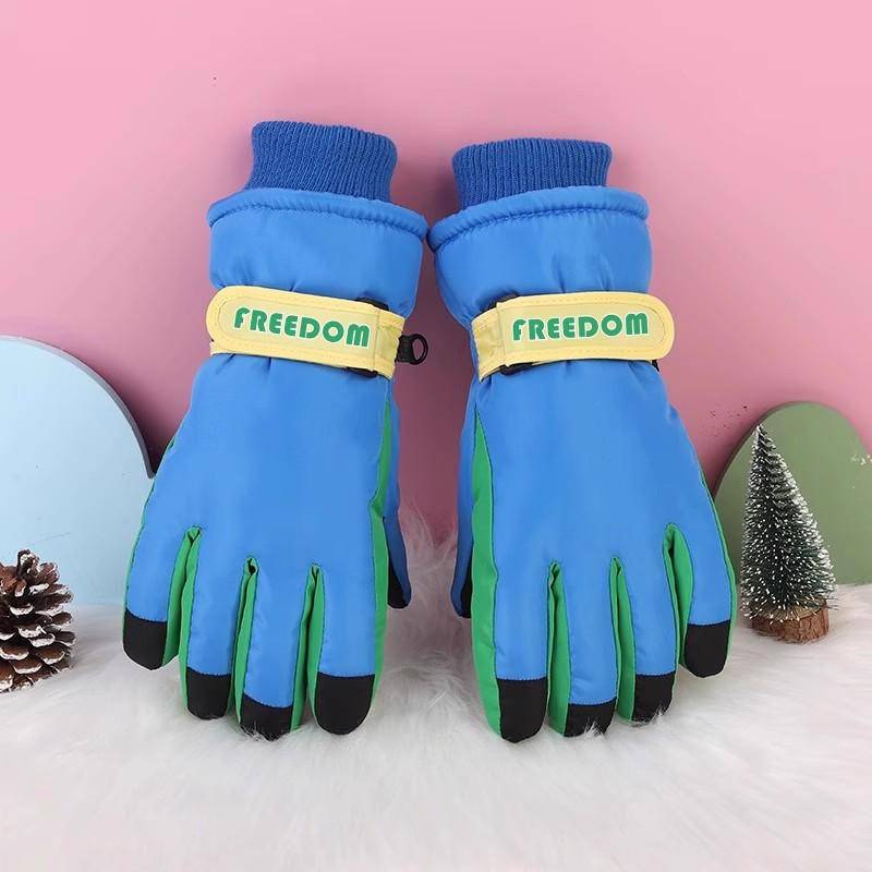 Kinder Winter Skihandschuhe: Dick, Kältefest, Wasserdicht, Winddicht, Rutschfest, Warme Baumwolle für 3- bis 17-Jährige. von Joom DACH