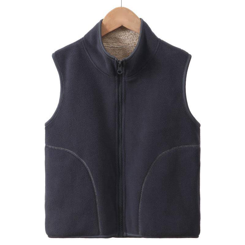 Kinder Winterjacke 2025 Fleece Dick Warm Teenager Jungen Mädchen Weste Herbst Oberbekleidung Lässige Mäntel 15 16 17 Jahre Westen 120cm von Joom DACH