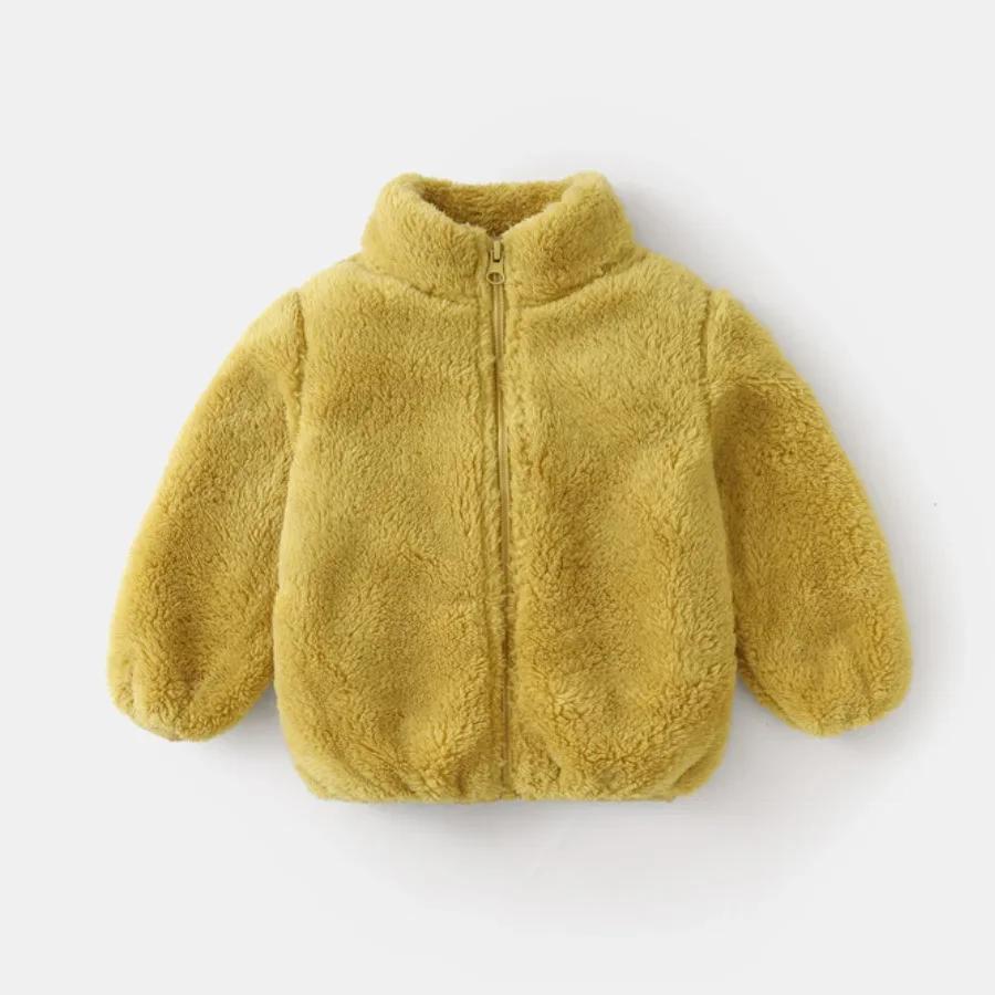 Kinder Wintermäntel Kinder Oberbekleidung Junge Warme Fleecejacke Baby Mädchen Jacken für Herbst Frühling Kinderkleidung 110cm von Joom DACH
