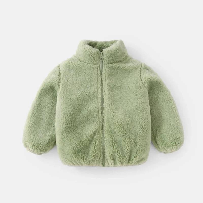 Kinder Wintermäntel Kinder Oberbekleidung Junge Warme Fleecejacke Baby Mädchen Jacken für Herbst Frühling Kinderkleidung 90cm von Joom DACH