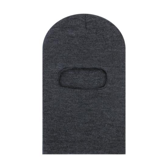 Kinder Wintermütze mit integriertem Schal Garn Strickmütze Ohrenschutz Solide dunkelgraue von Joom DACH