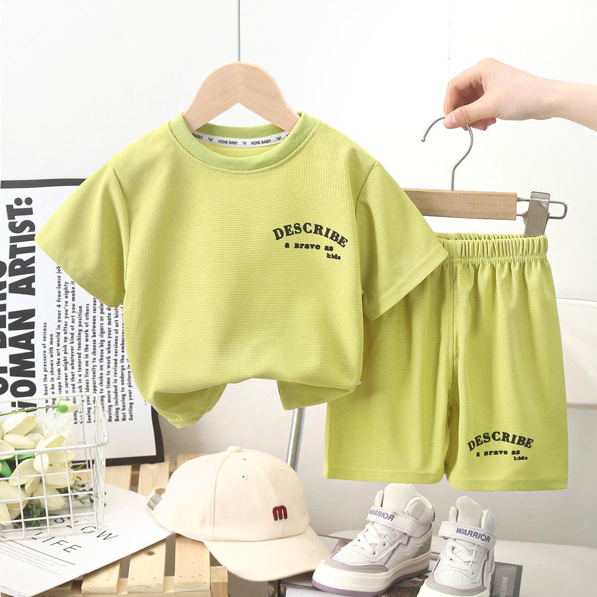 Kinder kurzarm anzüge sommer jungen kleidung mädchen shorts kleidung t-shirts baby sommer kleidung kinder kleidung 100 von Joom DACH