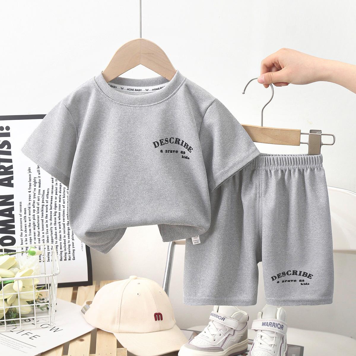 Kinder kurzarm anzüge sommer jungen kleidung mädchen shorts kleidung t-shirts baby sommer kleidung kinder kleidung 110 von Joom DACH