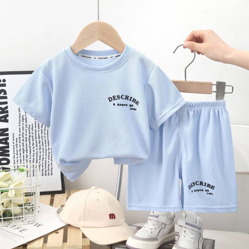 Kinder kurzarm anzüge sommer jungen kleidung mädchen shorts kleidung t-shirts baby sommer kleidung kinder kleidung 110 von Joom DACH