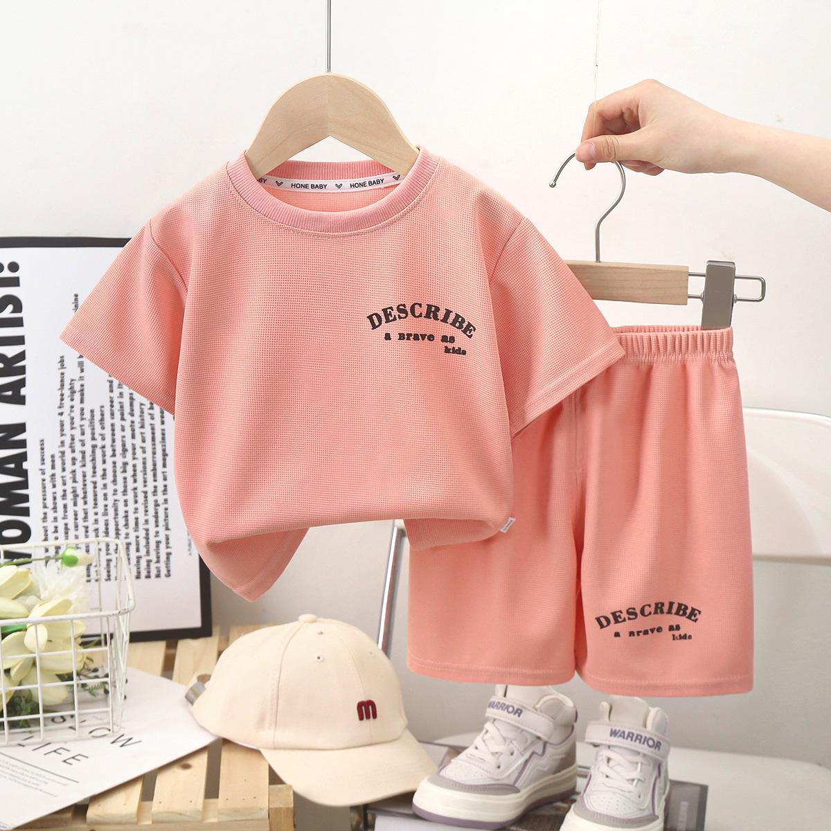 Kinder kurzarm anzüge sommer jungen kleidung mädchen shorts kleidung t-shirts baby sommer kleidung kinder kleidung 140 von Joom DACH