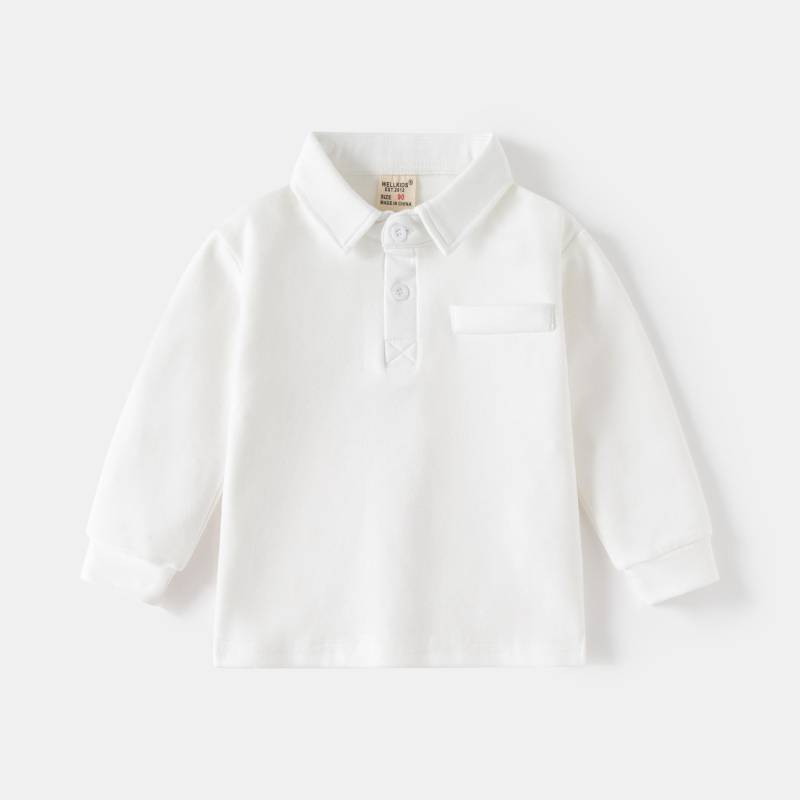 Kinder neue jungen revers verdickt lange-ärmeln T-shirt baby herbst top kinder kleidung 130cm von Joom DACH