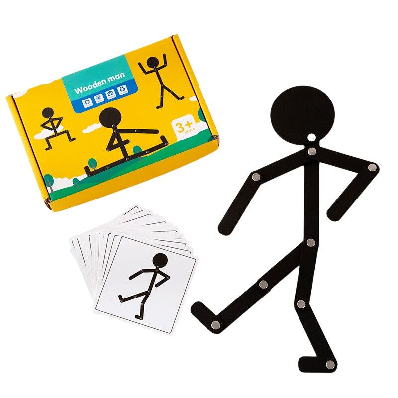 Kinder pädagogische Holz Stick Männer Puzzle Spiel Kinder Hand Geschick Feinmotorik Training montieren Spielzeug für Baby Fantasie Black Style schwarz Kinder pädagogische Holz Stick Männer Puzzle Spiel Kinder Hand Geschick Feinmotorik Training montieren Spielzeug für Baby Fantasie Black Style schwarz von Joom DACH