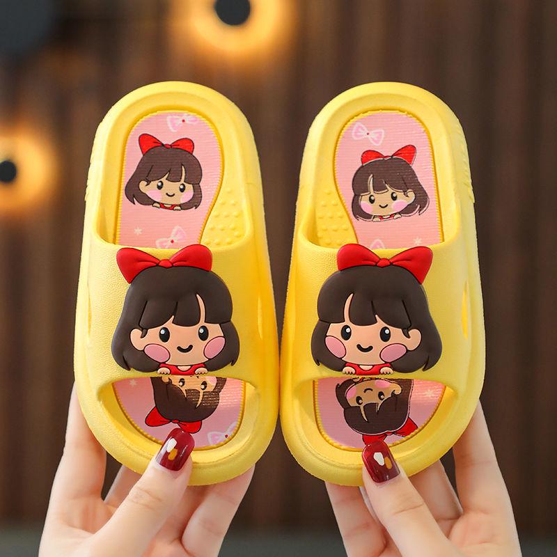 Kinder rutschfeste Cartoon-Hausschuhe für Jungen & Mädchen - Weiche Sommersandalen 34-35, fit foot length 19.5-20 cm von Joom DACH