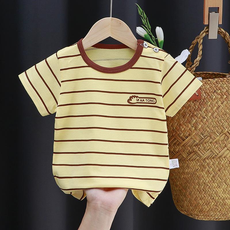 Kinder süße Baumwolle Kurzarm T-Shirt Tops Kinder Kleidung Baby Kleidung Cartoon Pullover 100cm banane gelbe Kinder süße Baumwolle Kurzarm T-Shirt Tops Kinder Kleidung Baby Kleidung Cartoon Pullover 100cm banane gelbe von Joom DACH