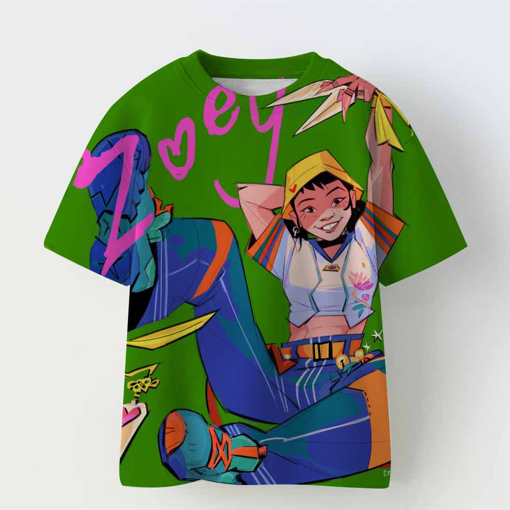 Kinderbekleidung KPop Dämonenjäger Fans Geschenke Kinderkleidung Mode Lässige Oberteile 2025 Heißer Film Weiches Baby Mädchen T-Shirt 160 von Joom DACH