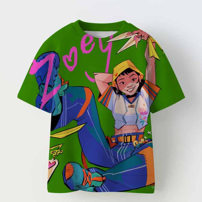 Kinderbekleidung KPop Dämonenjäger Fans Geschenke Kinderkleidung Mode Lässige Oberteile 2025 Heißer Film Weiches Baby Mädchen T-Shirt 160 von Joom DACH