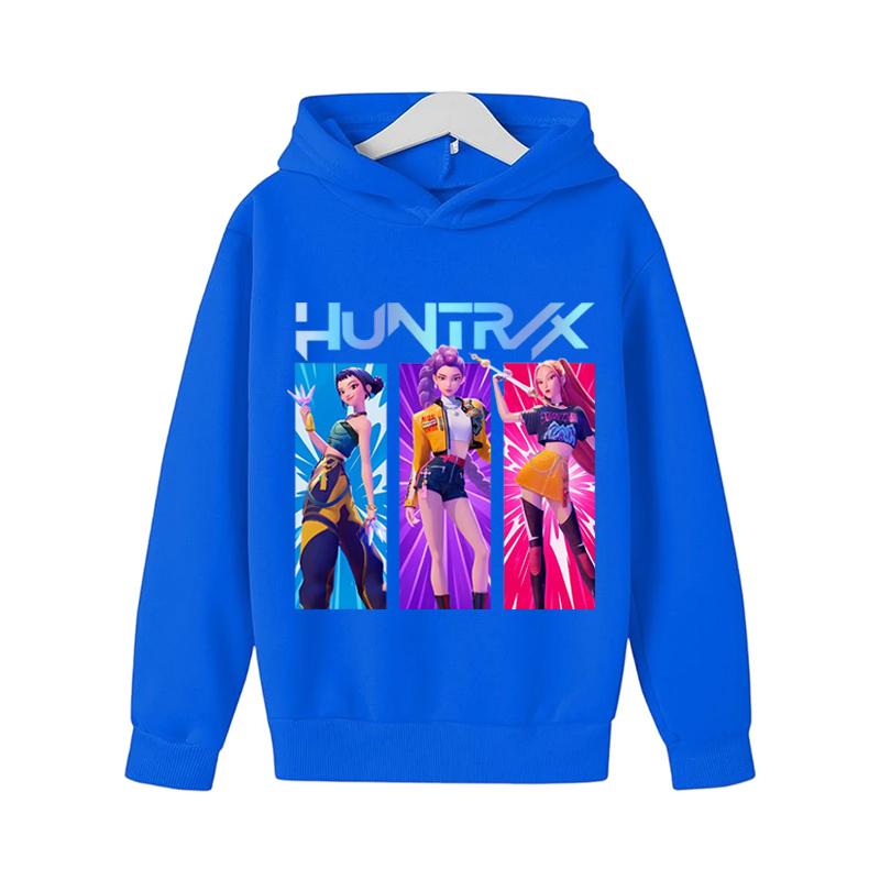Kinderbekleidung KPop Devil Hunter Modisch Niedlich Sweatshirt Mädchen Neuer Film Sportlicher Hoodie K-Pop Devil Hunter Lässiges Oberteil 140cm blau von Joom DACH