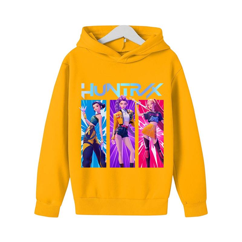 Kinderbekleidung KPop Devil Hunter Modisch Niedlich Sweatshirt Mädchen Neuer Film Sportlicher Hoodie K-Pop Devil Hunter Lässiges Oberteil 140cm gelb von Joom DACH