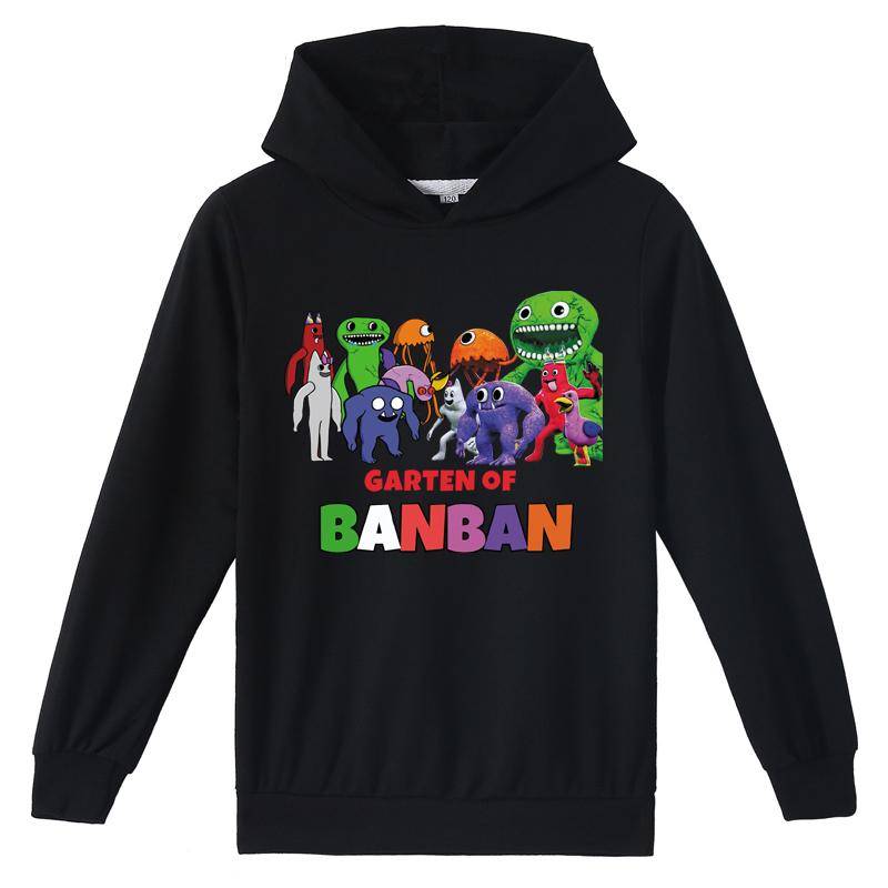 Kinderbekleidung für Jungen und Mädchen, Kapuzenpullover „Garten of Banban“. 150 schwarz von Joom DACH