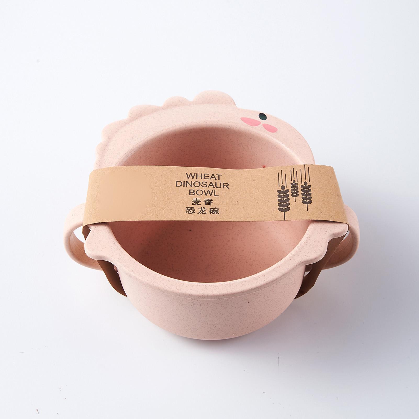 Kindergeschirr PP Niedliches Cartoon-Dinosaurier-Muster Kinder Unterteilter Fütterungsteller Set für Baby von Joom DACH