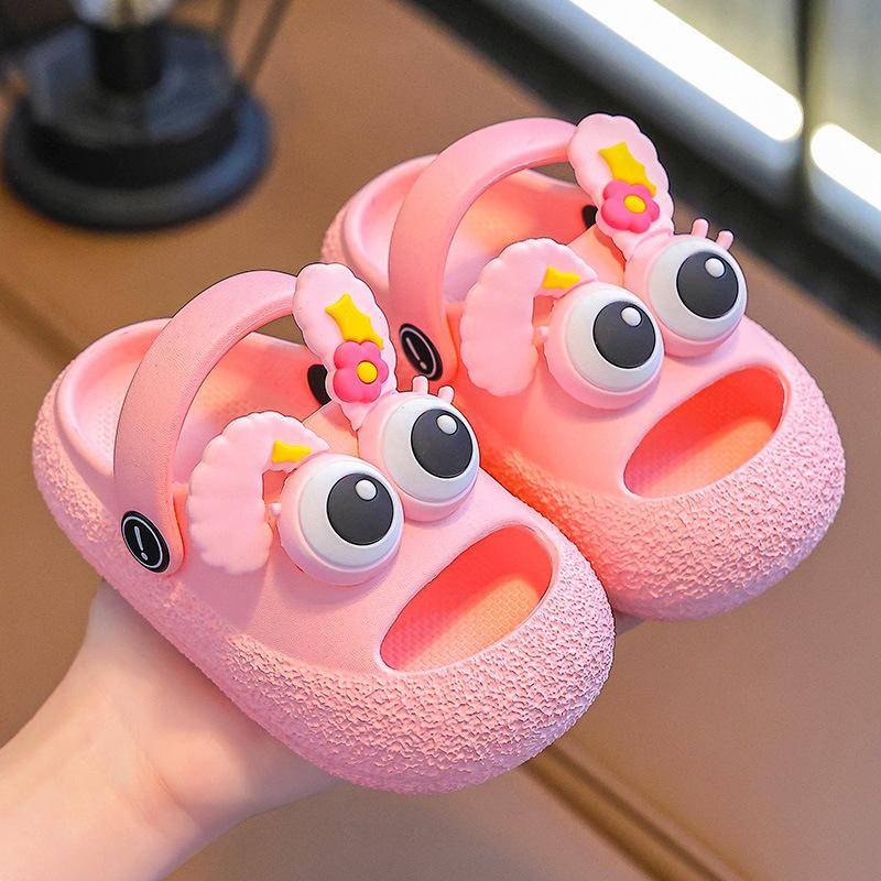 Kinderhausschuhe für Jungen, Rutschfest für Säuglinge und Kleinkinder, Baden für Babys, Coole Hausschuhe für Mädchen, Perforierte Schuhe 20-21 rosa von Joom DACH