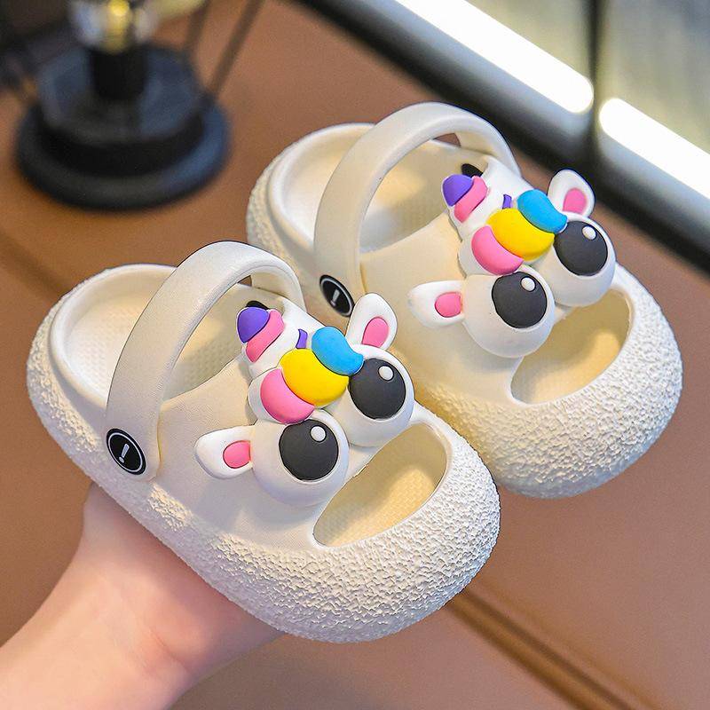 Kinderhausschuhe für Jungen, Rutschfest für Säuglinge und Kleinkinder, Baden für Babys, Coole Hausschuhe für Mädchen, Perforierte Schuhe 24-25 weiß von Joom DACH