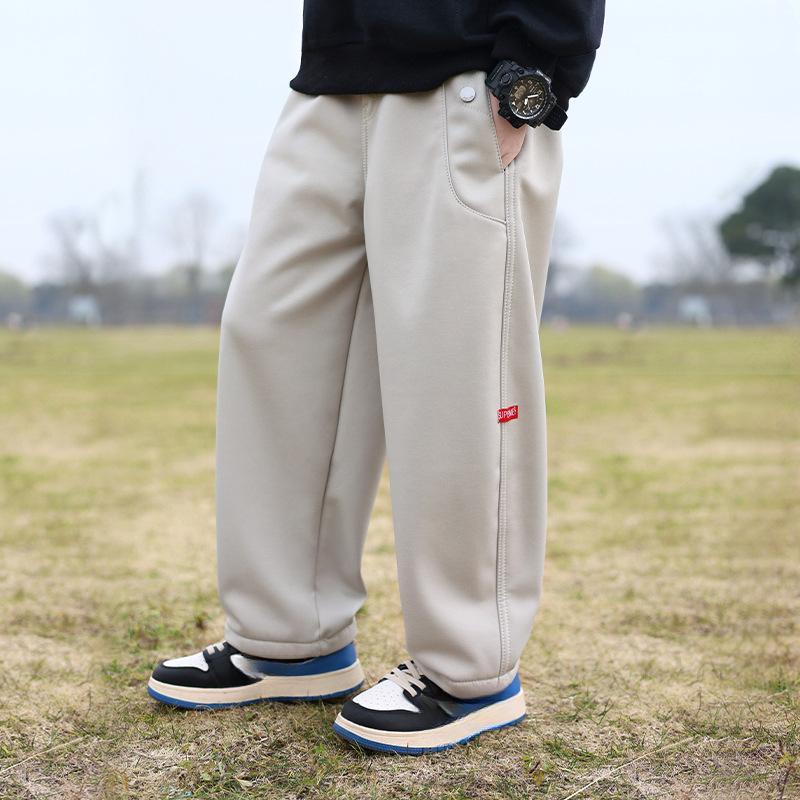 Kinderhosen Mode Jungen Frühling und Herbst neue wasserdichte Rushing-Hosen mittlere und große Kinder Sporthosen 160 [Recommended 145-155 height within 40 kg] von Joom DACH