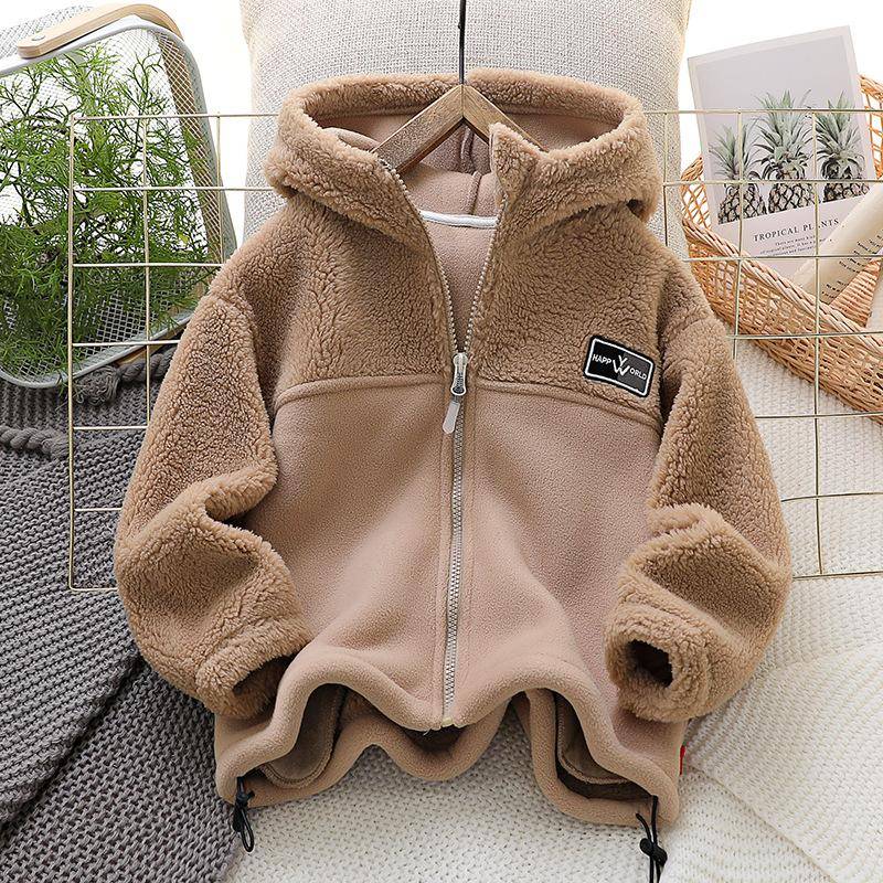 Kinderjacke Mantel Herbst Winter Warme Fleece-Oberbekleidung Jungen Kleidung Fleece Verdickte Jungenkleidung 4 8 Bis 10 Jahre 170 von Joom DACH