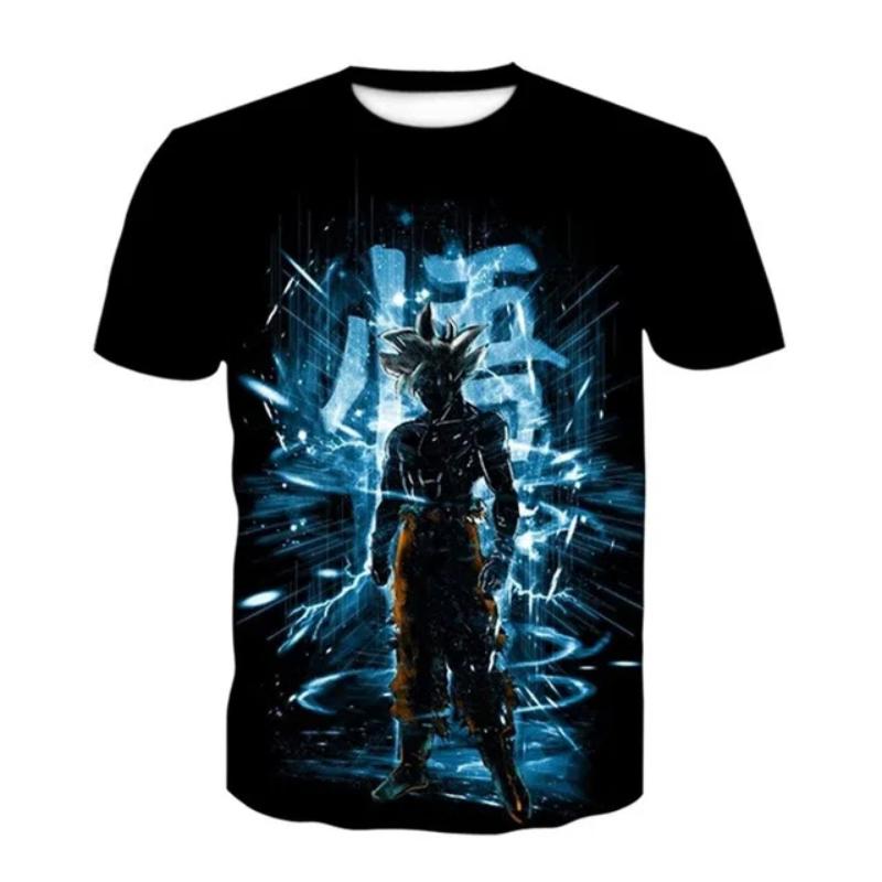 Kinderkleidung Anime Dragon Ball Junge Mädchen T-Shirt T-Shirt Goku 3D-Druck Kurzarm Harajuku Männer Tops Tees Jungen Mädchen Kleidung 150 von Joom DACH
