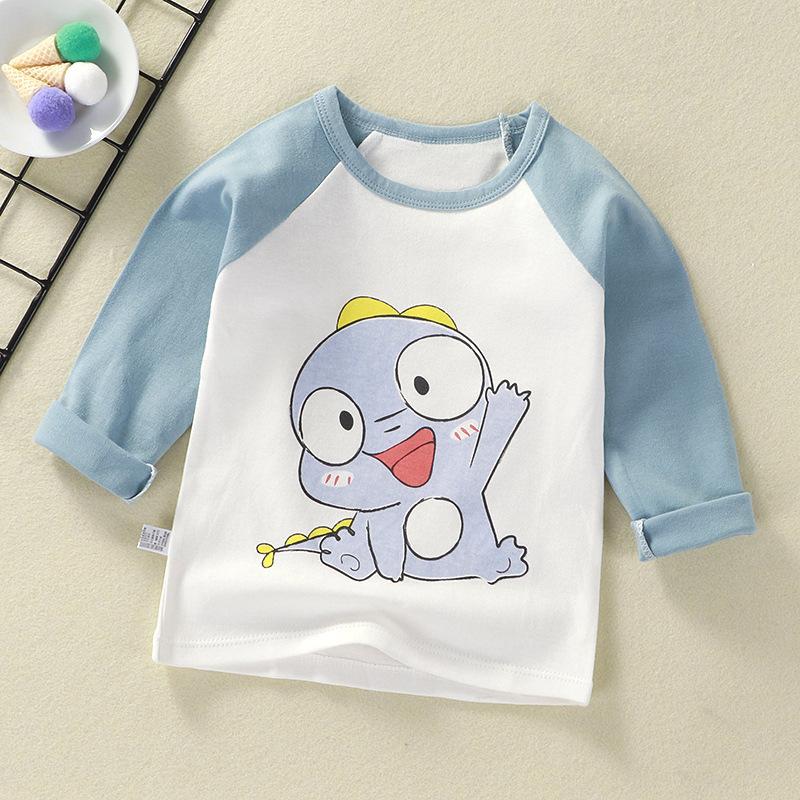 Kinderkleidung Jungen Mädchen T-Shirt Kinderkleidung Cartoon Tops Langarm Babykleidung Herbst Winter Baumwolldruck Sweatshirt 130cm von Joom DACH