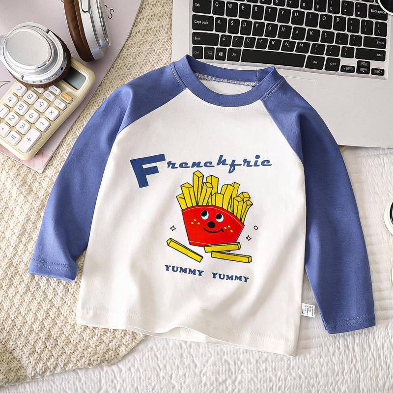 Kinderkleidung Jungen Mädchen T-Shirt Kinderkleidung Cartoon Tops Langarm Babykleidung Herbst Winter Baumwolldruck Sweatshirt 90cm von Joom DACH
