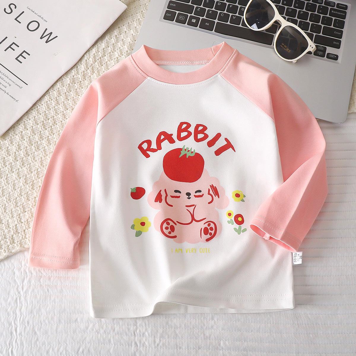 Kinderkleidung Jungen Mädchen T-Shirt Kinderkleidung Cartoon Tops Langarm Babykleidung Herbst Winter Baumwolldruck Sweatshirt 90cm von Joom DACH